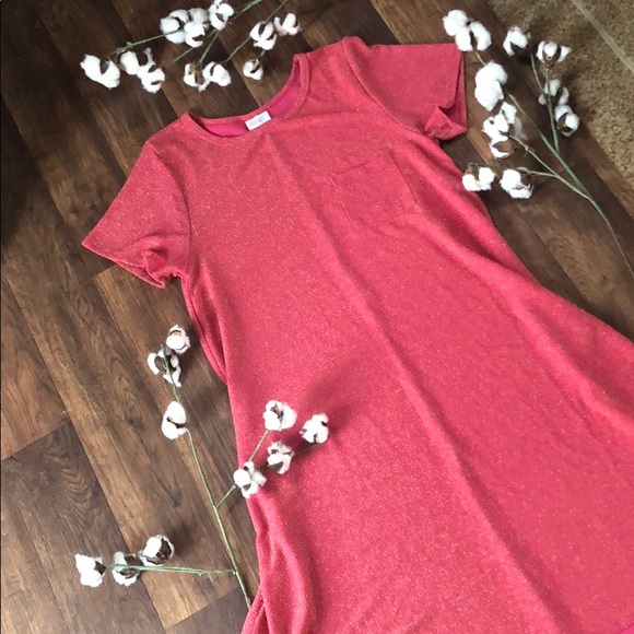 LuLaRoe Dresses & Skirts - LulaRoe Elegant Carly! Coral/Gold